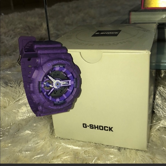 purple g shock watch womens